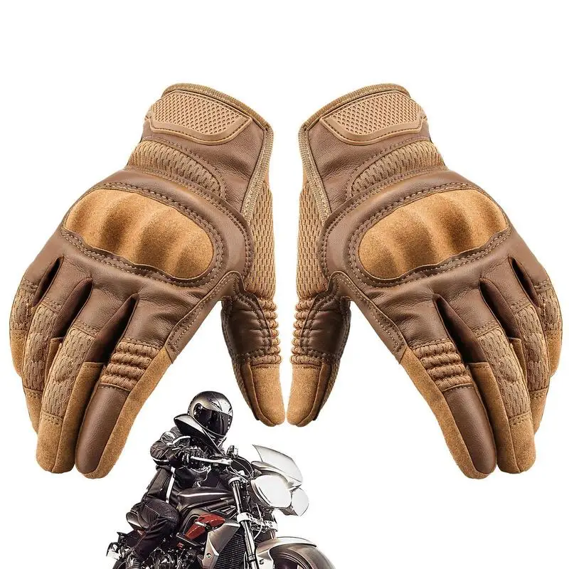 

Mens Motorcycle Gloves Motocross Gloves Bike Gloves Touchscreen Riding Gloves With Hard Knuckle For Outdoor Sports Hiking