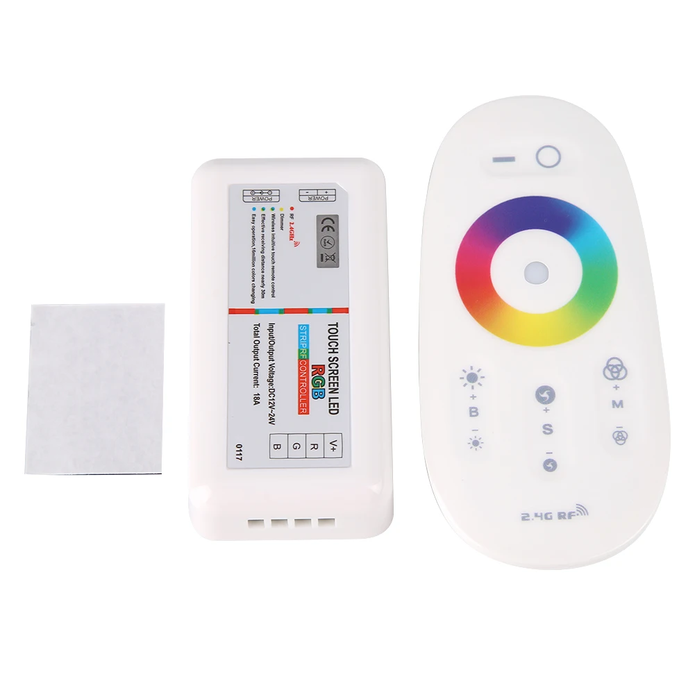 

2.4G LED Strip RGB Touch Screen Controller Wireless RF Remote Control Kits for LED Strip Lamp Attachment Parts