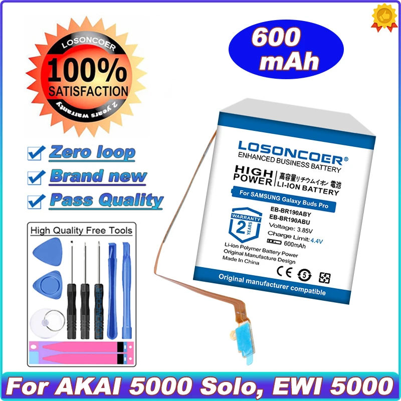 

600mAh EB-BR190ABY EB-BR190ABU Battery For SAMSUNG Galaxy Buds Pro SM-R190 EP-QR190 Earphone Compartment