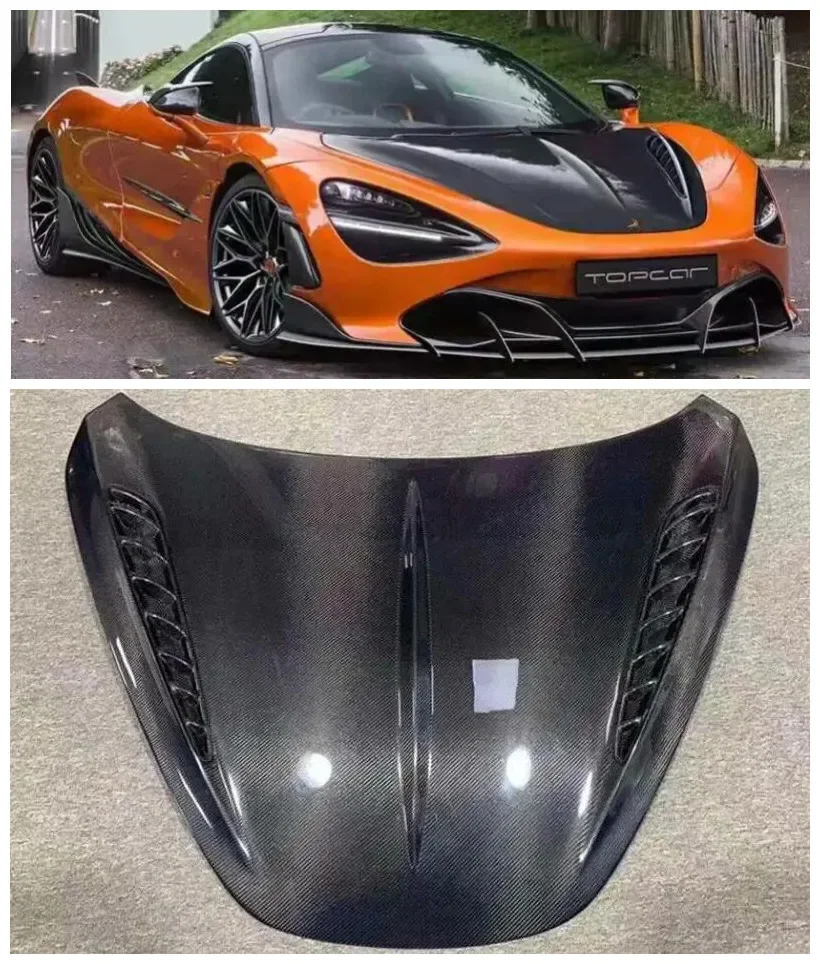 Передний бампер двигателя из углеродного волокна для McLaren 720S 2017 2018 2019 2020 2021 2022