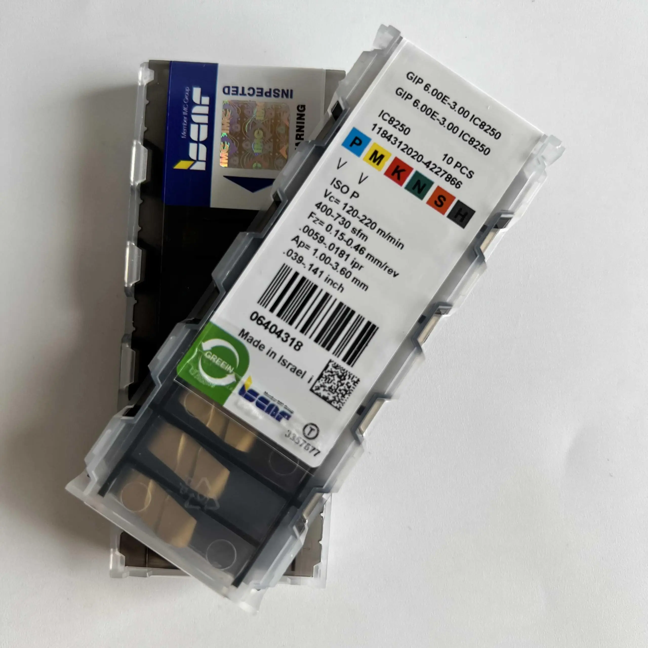 Оригинальное лезвие GIP6.00E-3.00 IC8250/твердосплавное с ЧПУ 10 шт.