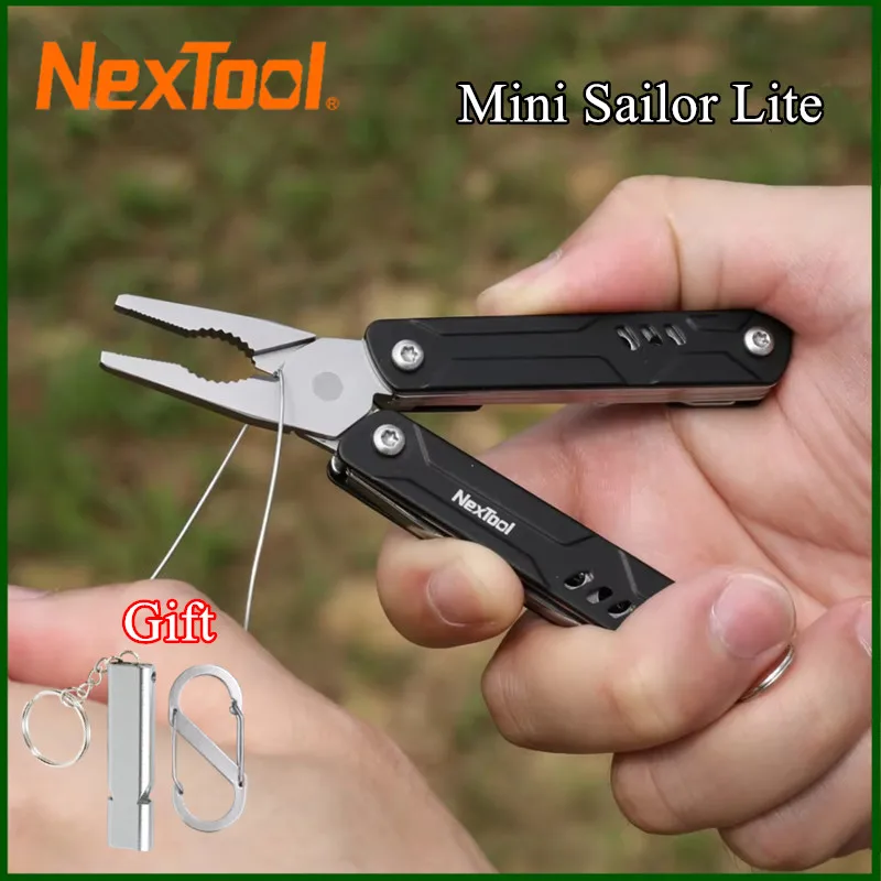 Фото NexTool мини-матросские плоскогубцы Lite 10 в 1, складные многофункциональные инструменты EDC, ножницы, отвертка, портативное оборудование для улицы, ручные инструменты №2