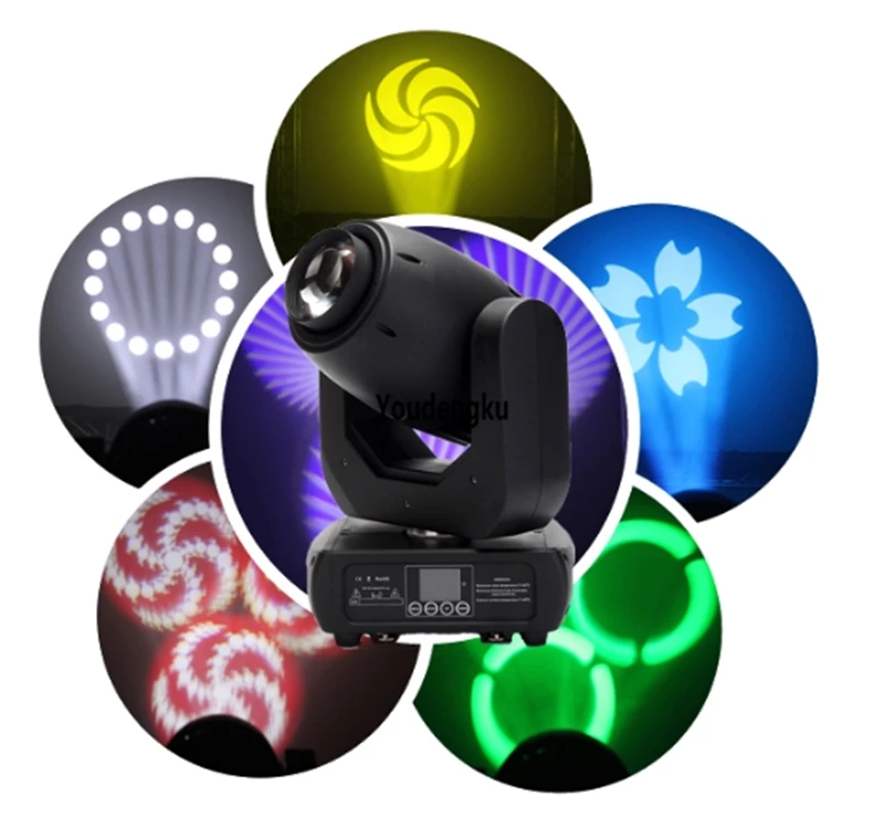 8 pieces Professional Stage dj disco pro Light 150w spot moving head led 150w led moving head with gobos