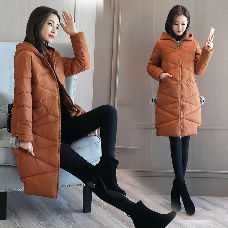 

2023 New Women Cotton coat Winter Jacket Female thick warm Parkas hooded Outwear large size Overcoat