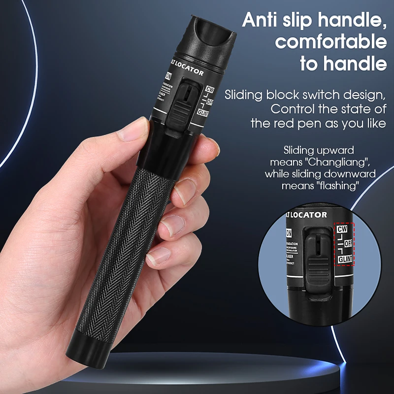 FTTH Fiber Optic Cable Tester Pen 30mw Visual Fault Locator SC/FC/ST 2.5mm Interface VFL Optical Fiber Test Tool 30KM