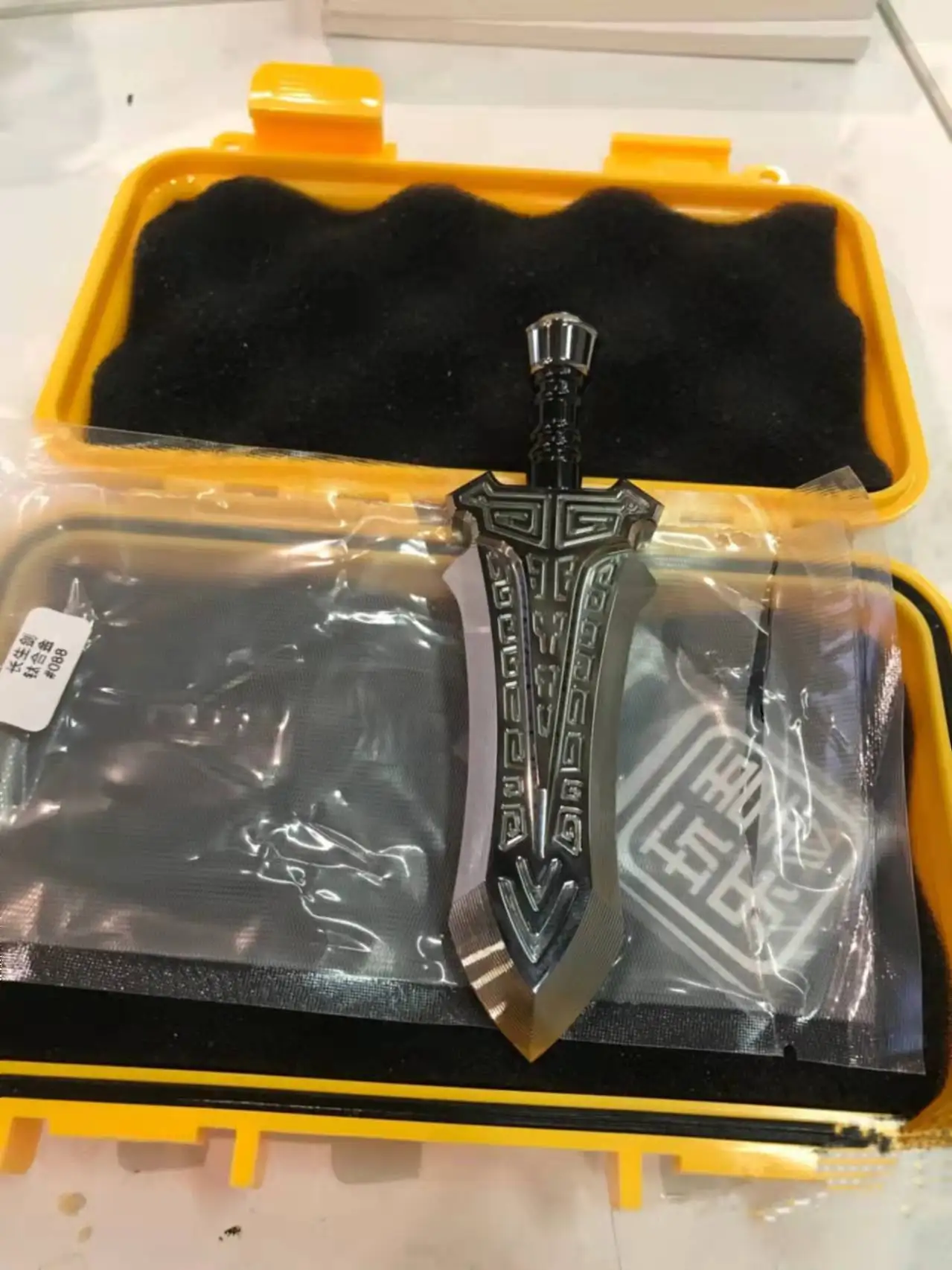 

Подержанный длинный меч без возврата EDC декомпрессионные бутиковые Игрушки Продукция с ЧПУ поделки wenwan коллекция украшений из принта