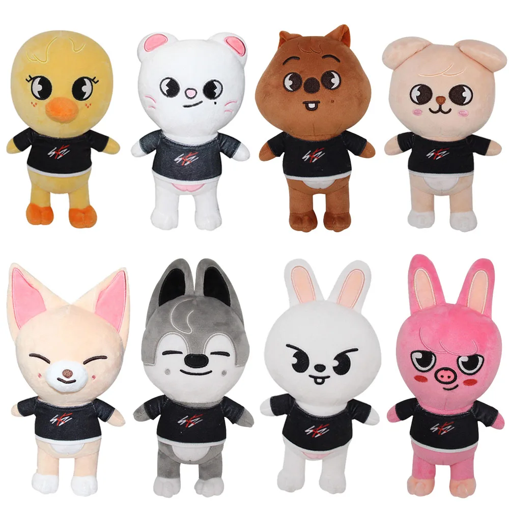 

Skzoo Plush Toys Stray Childern Stuffed Animal Plushies Doll Bbokari Leebit Wolf Chan Puppym Kids Adults Fans Gift Peluches Toys