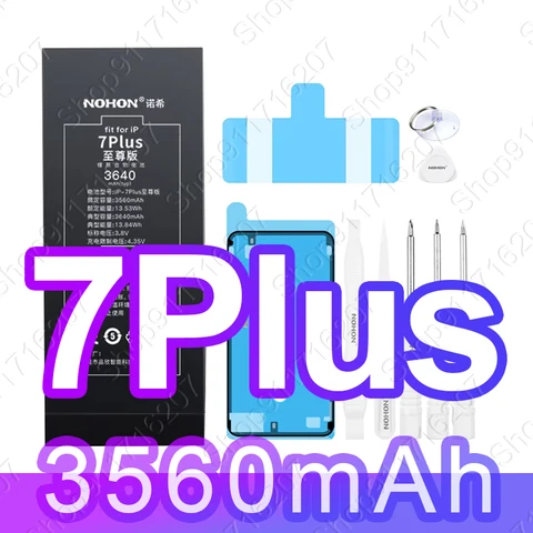 Аккумулятор большой емкости NOHON для iPhone 13 Pro Max 12 11 XS X 7 Plus 8 11ProMax 12ProMax 13ProMax Литий-полимерные аккумуляторы