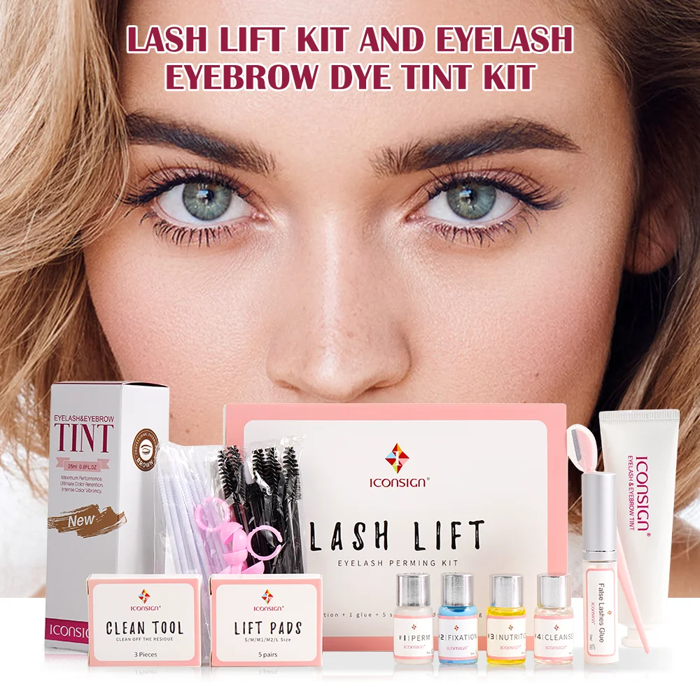

Wholesale Lash Lift Kit and Upgraded Eyelash Eyebrow Tint Kit Combo Eyelash Lifting Eyelash Dye Brow Dye Tint Eye Makeup Tools