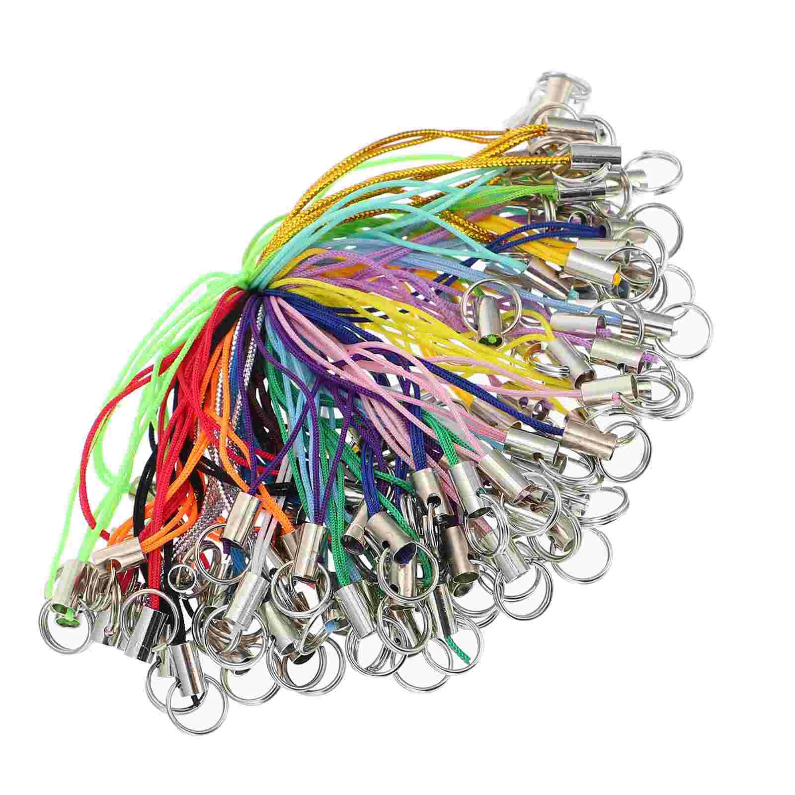 

100pcs Exquisite Trinkets Hanging Ropes Cards Hanging Ropes (Random Color)