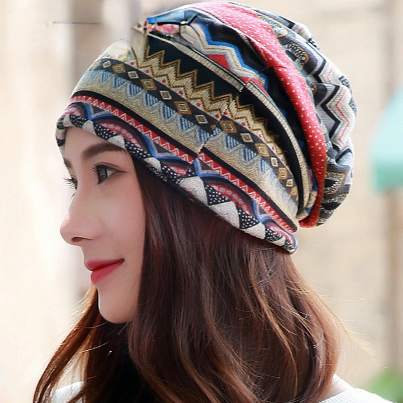 

Female Beanie Bonnet Autumn And Winter Caps Hip-hop Cap Hats For Women Beanies Balaclava Men Beggars Hole Cap