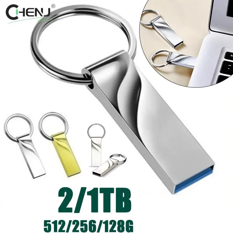 

USB 3.0 Flash Drive 2TB High-Speed Data Memory Storage Thumb Stick For USB PC 1T 2T 128G 256G 512G Metal USB Flash Drive