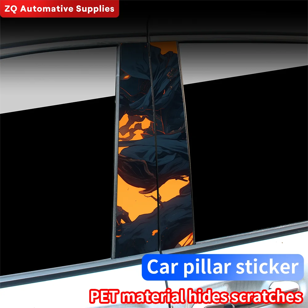 Автомобильные наклейки Ninja JDM Авто B-Pillar водонепроницаемые декоративные покрытия