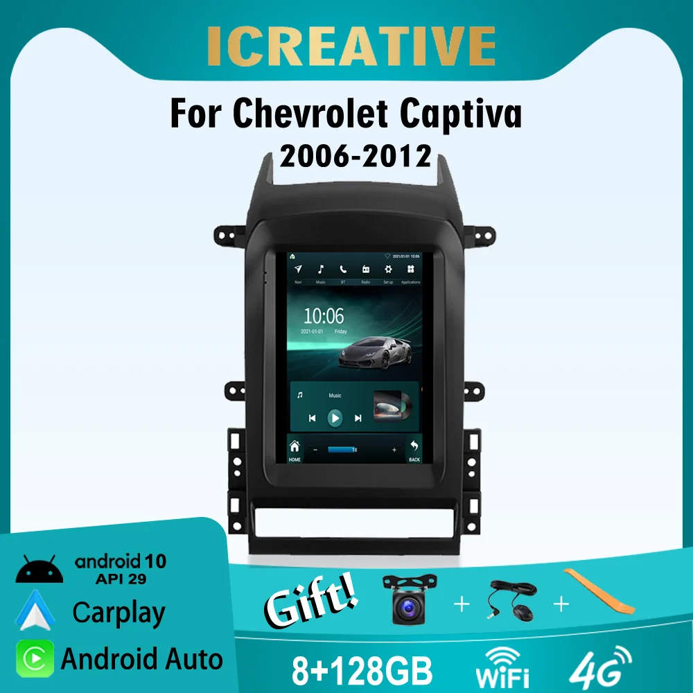 

9.7 Inch for Chevrolet Captiva 2006-2012 Tesla 4G WiFi GPS Car Radio Android Multimedia Navigation Stereo DSP Apple Carplay