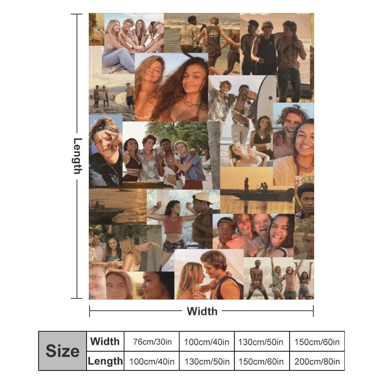 Rudy Pankow Chase Stokes Madelyn Cline Madison Bailey Jhonathan Davis пледы для сна тонкие одеяла волос