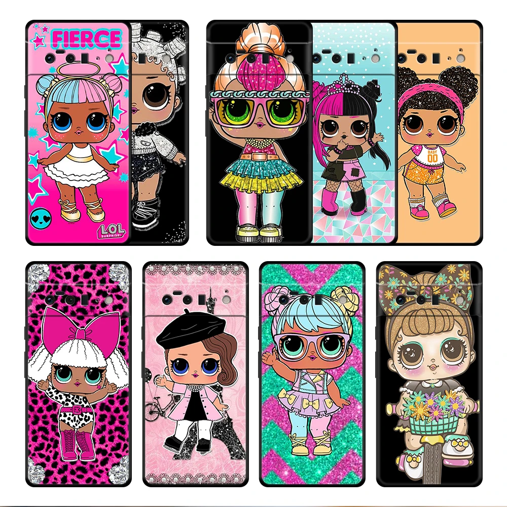 

LOL Surprise Cute Grils Case Cover for Google Pixel 6 6Pro 5a 4a 3 4 XL 5 Pro 4G 5G 4XL Shell Fashion Thin Bag Print Funda