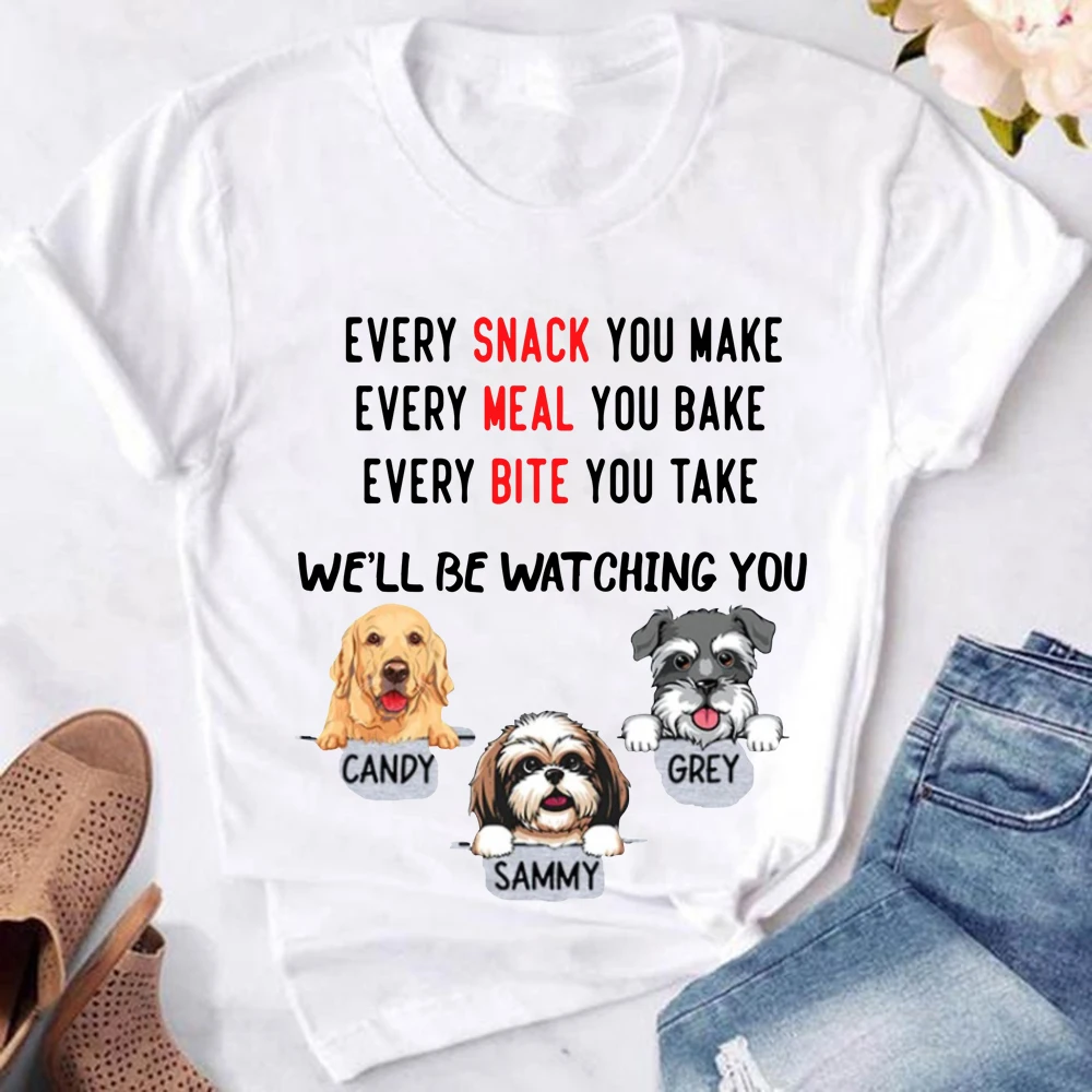 Женская футболка с коротким рукавом принтом |