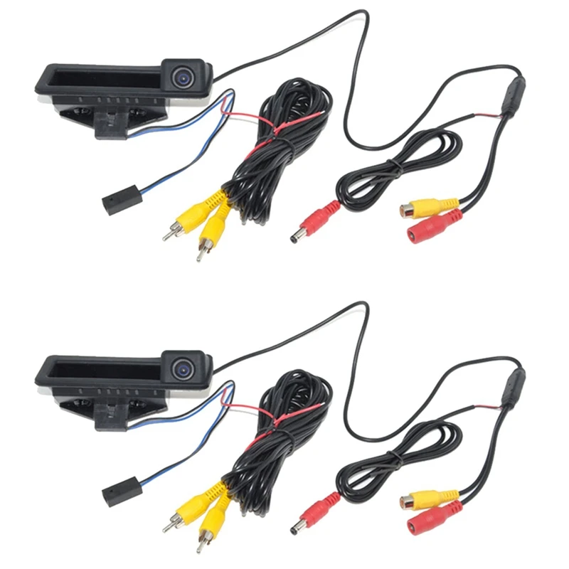 

2X Car Rear View Camera Backup Reverse Tailgate Trunk Handle Camera For BMW E82 E88 E90 E91 E92 E93 E60 E61 E70 E71