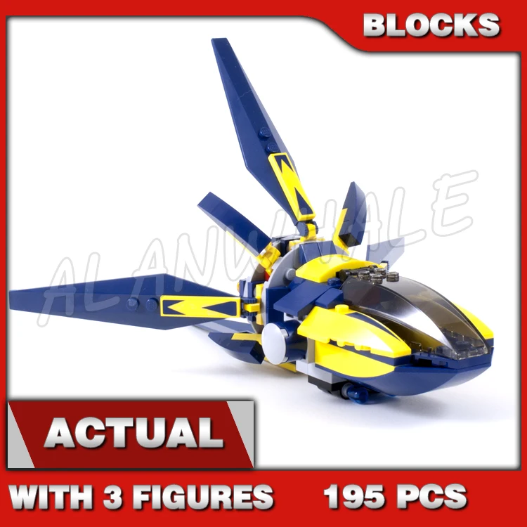 195 шт. Super Fighter Blaster Showdown Necrocraft Galaxy Guardians Wings 10248 строительные блоки игрушки