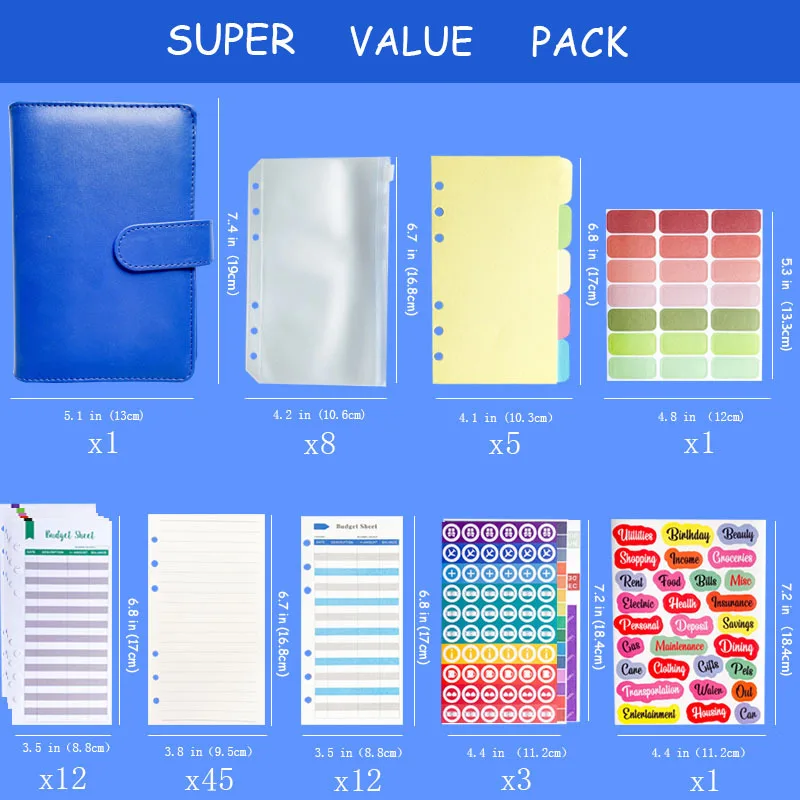 

A6 ежедневник, органайзер, блокнот, бронзовые Чехлы, папка, 6 отверстий, папка, карманы, пластиковая папка, молния, экономия денег, конверт