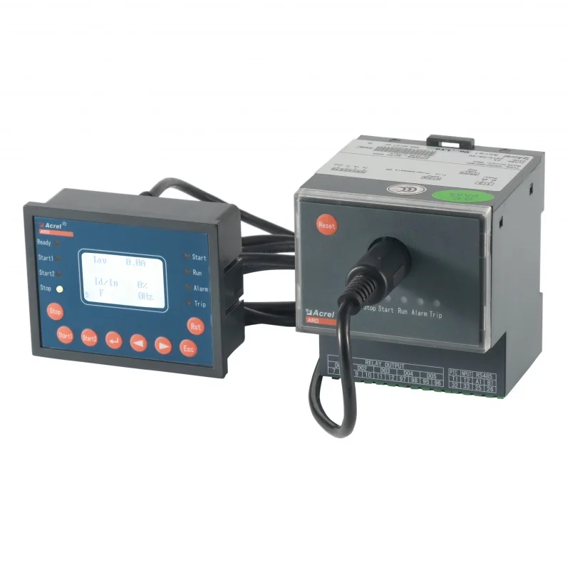 

Acrel ARD2F-1/Q 90L timeout startup, over load ,phase failure, unbalance, earth leakage, blocking, start protect motor protector
