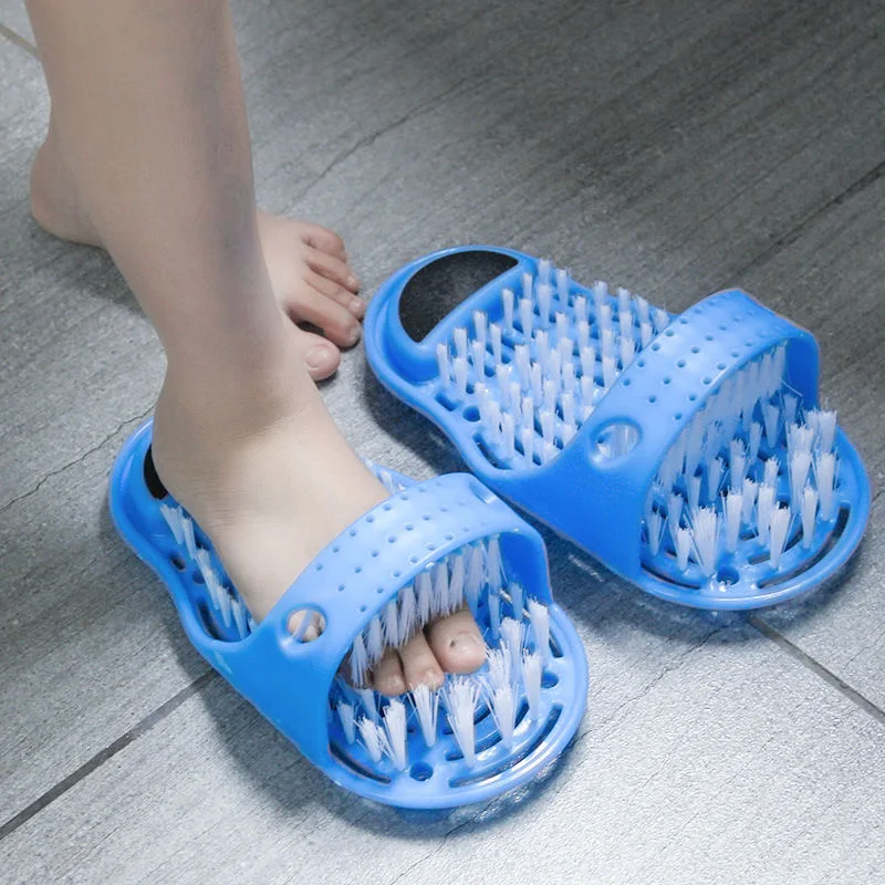 

NEW Plastic Bath Shower Feet Massage Slippers Bath Shoes Brush Pumice Stone Foot Scrubber Spa Shower Remove Dead Skin Foot