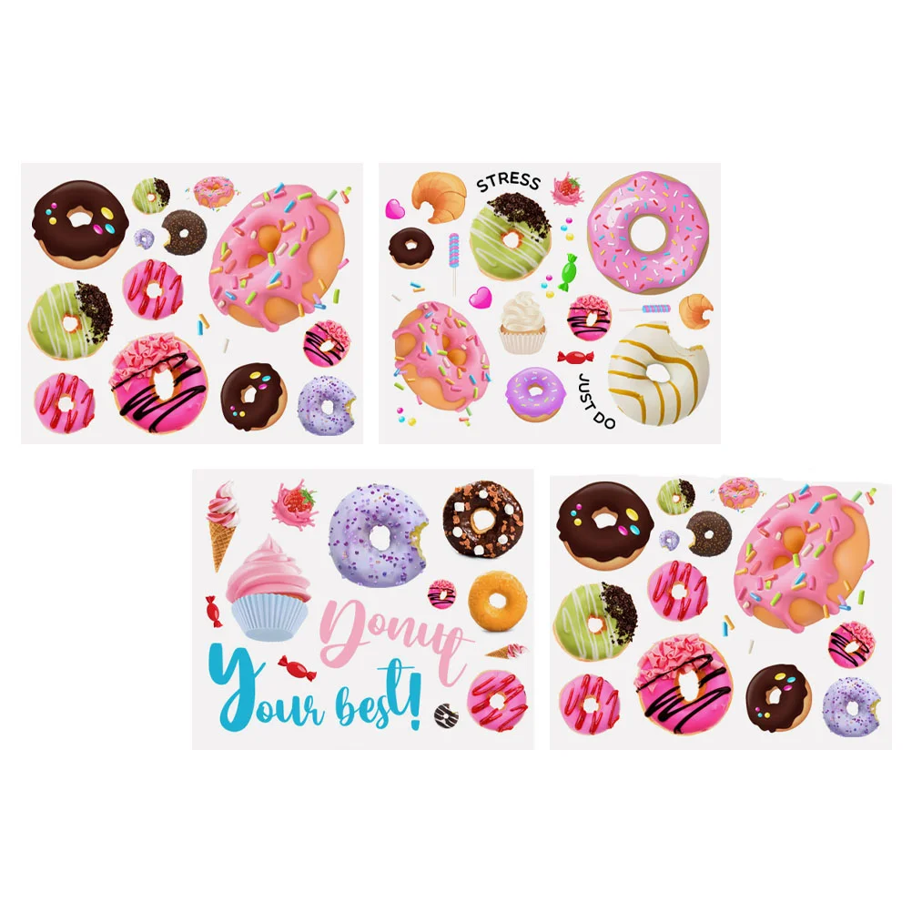 

Wall Decals Sticker Stickers Kids Decal Donutroom Doughnut Peel Stick Decor Cake Easy Tolovely Playroom Adhesive Removable