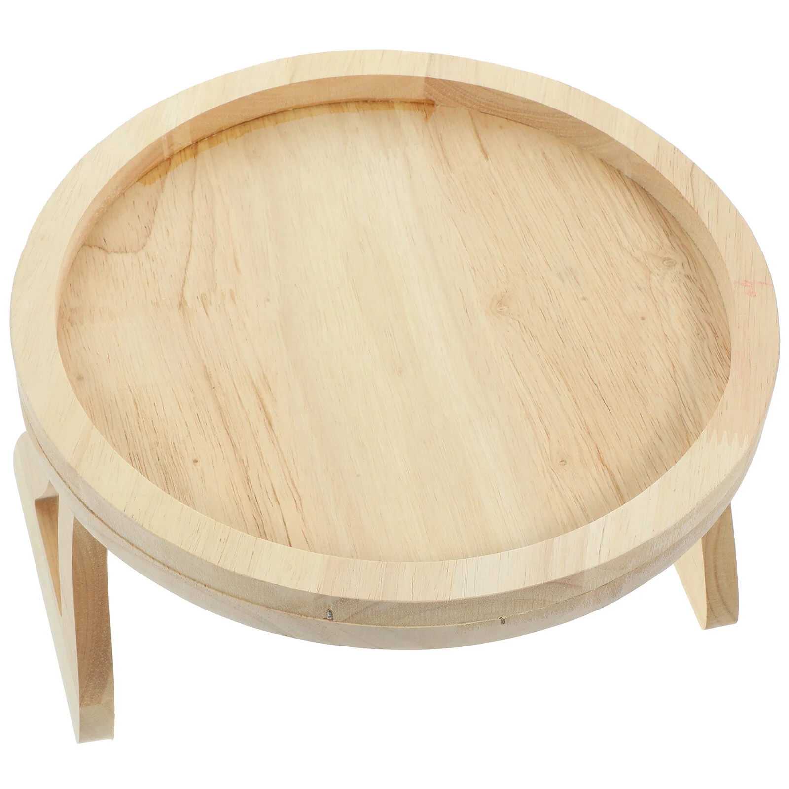 

Foldable Cup Carrier Bamboo Coasters Sofa Arm Clip Table Wooden Armrest Tables Storage Tray Couch Holder Snacks