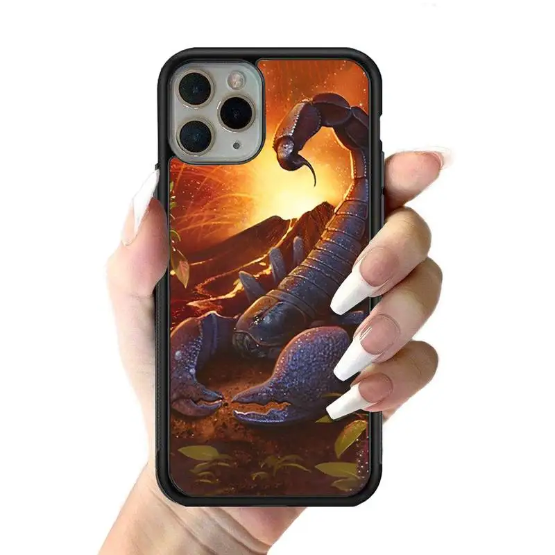 Scorpion Phone Case Silicone PC+TPU Case For iPhone 14 11 12 13 Pro Max 8 7 6 Plus X XR Hard Fundas