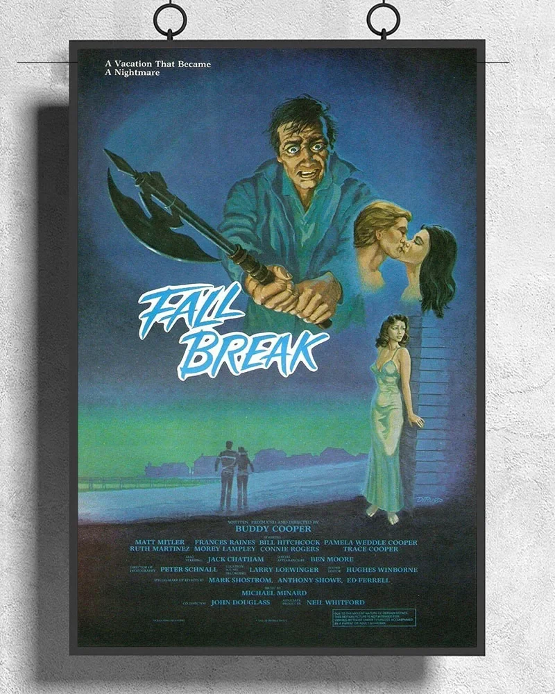 L356 ОСЕНЬ ПРОВОДА A MUTILATOR фильм РЕДКИЙ ужас шелковая ткань плакат художественный