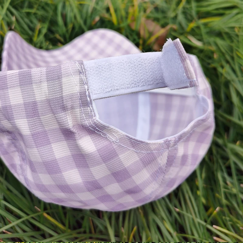 Кепка в клетку для женщин и девушек Классическая Регулируемая от солнца спорта