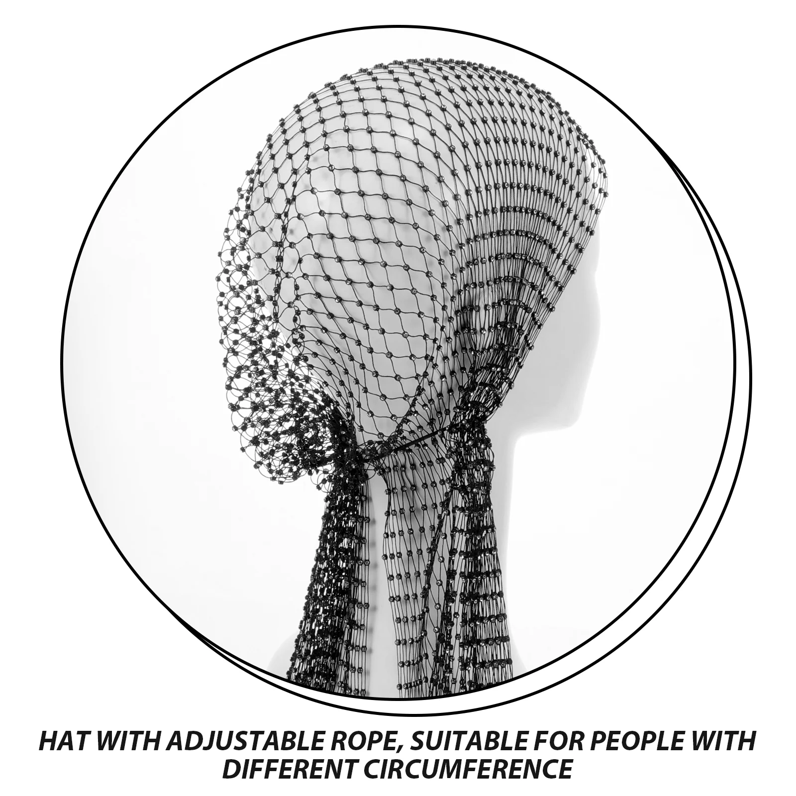 Ажурная шляпа со вспышкой и бриллиантами шарф головной убор для женщин повязка