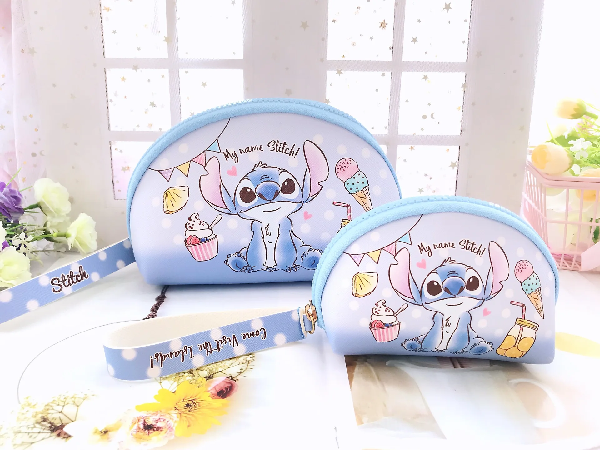 

Чехол для карт с изображением Русалочки Disney, косметичка для мелочи с Микки, Женская полукруглая косметичка, кошелек для мелочи, клатч, косме...