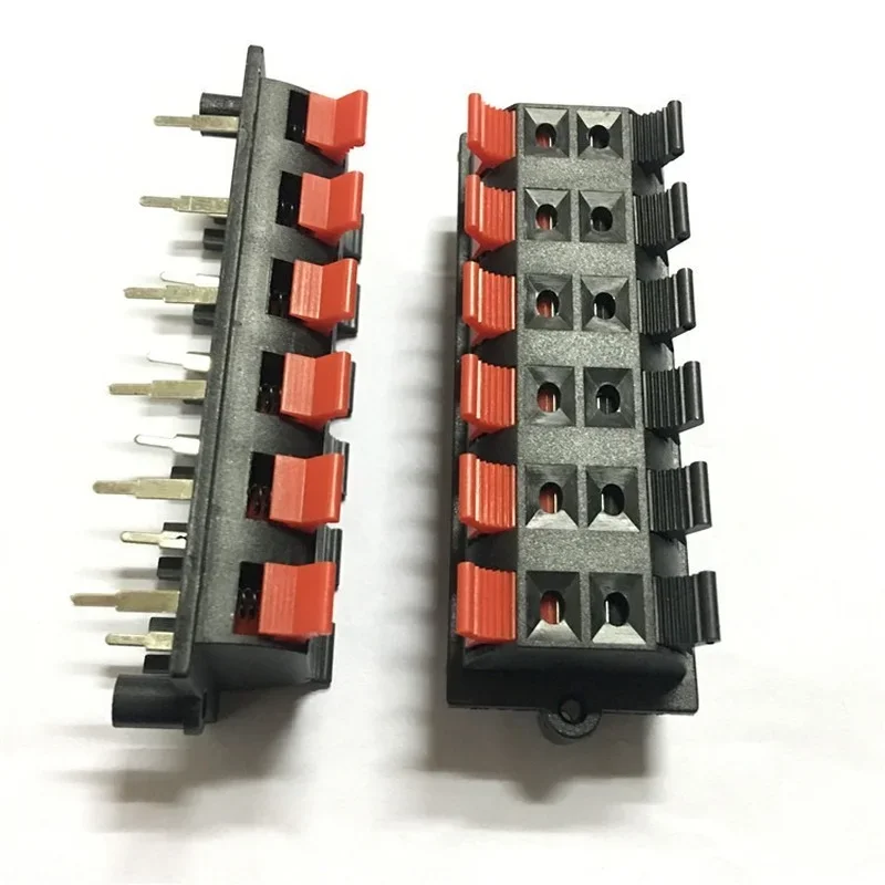 

1pcs/3pcs New AC 50V 3A 12 Way 2 Row Push Release Connector Plate Stereo Speaker Terminal Strip Block