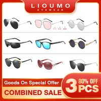 3pcs combined sale polarized sunglasses for men women high quality fashion square round driving eyewear uv400 oculos de sol