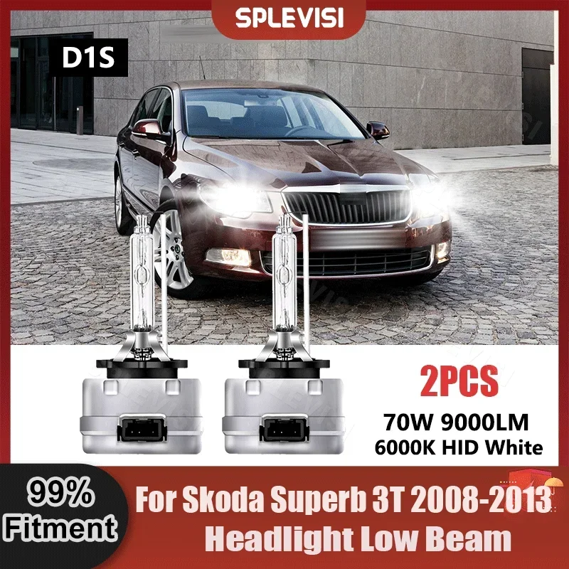 2 шт. 250% яркость D1S фары ближнего света ксеноновые лампы для Skoda Superb 3T 2008 2009 2010 2011 2012