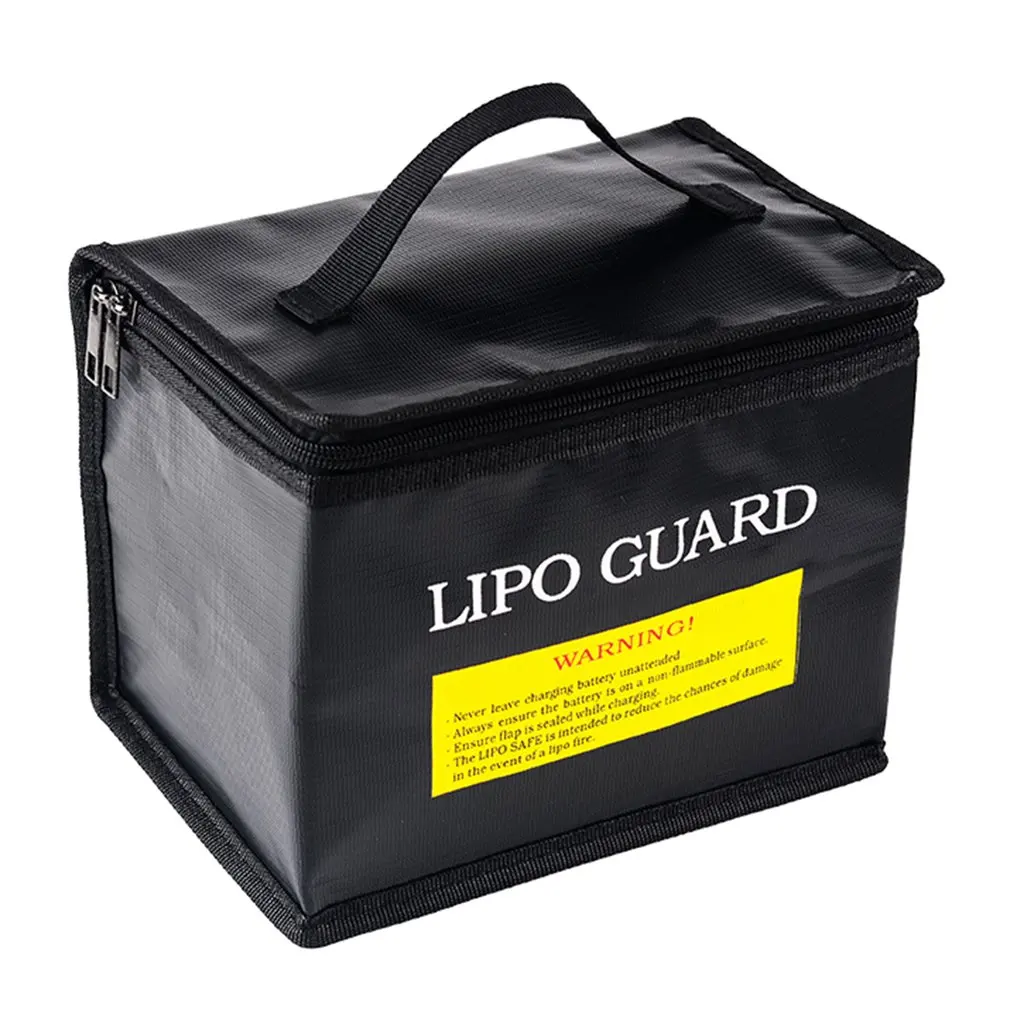 

Lipo Battery Safety Bag 215x145x165mm Portable Explosion-proof Fireproof Storage Bag With Safe Guard For RC Drone Batteries