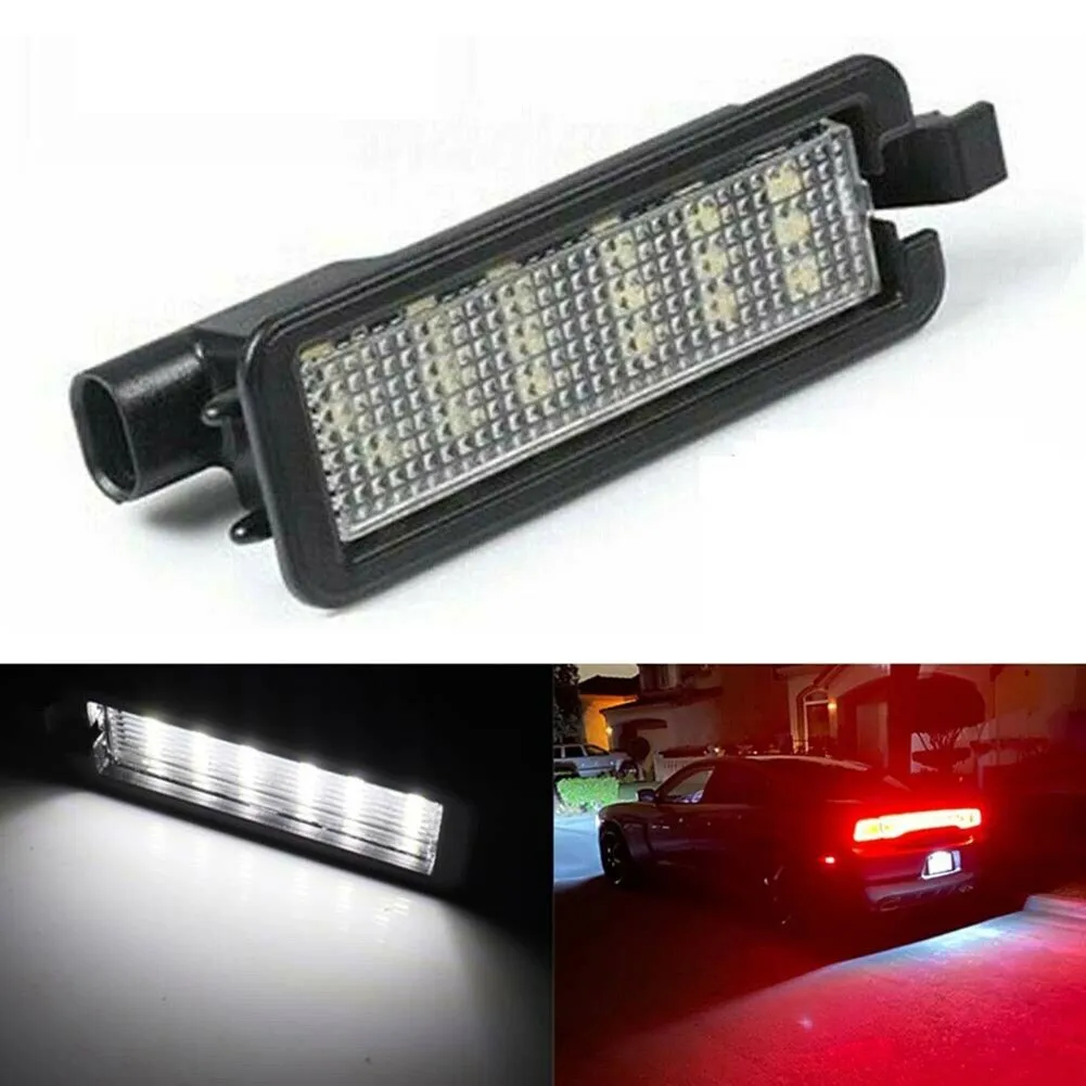 

Car LED License Plate Lights SET 2015-2020 For 300 Charger Challenger License Plate Lamp 18 SMD LED Lamp Beads