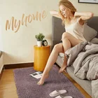 Скандинавский Пушистый Ковер для спальни, гостиной, большой размер, плюшевый Противоскользящий мягкий коврик для двери, белый, розовый, красный, детские коврики для комнаты