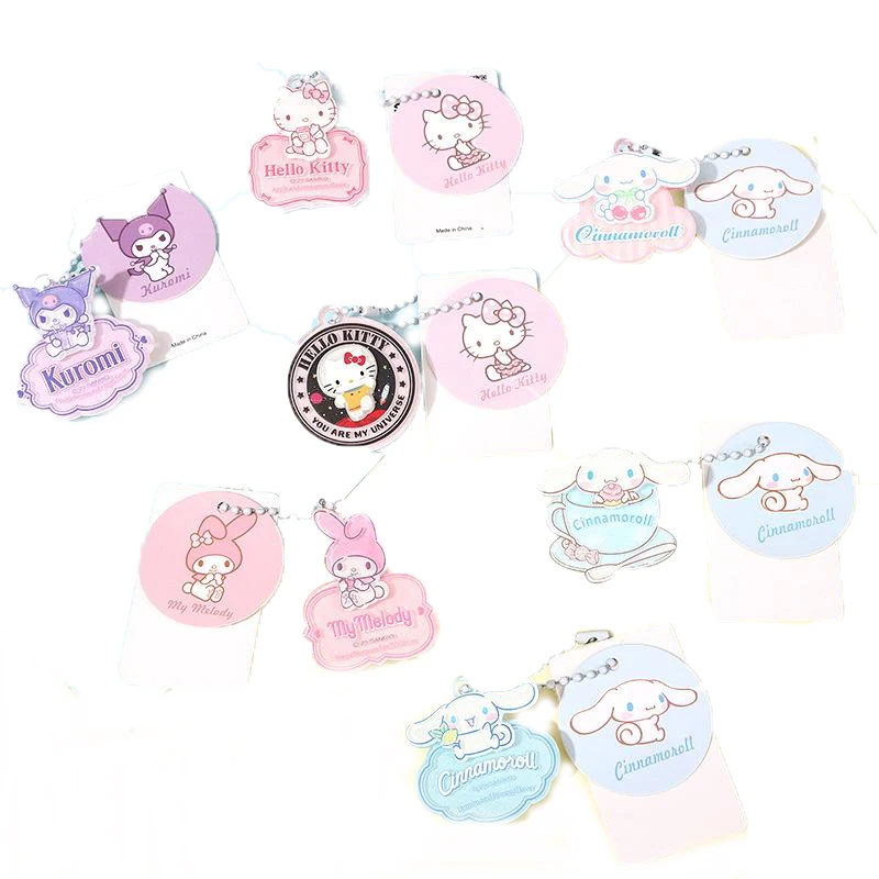 

Kawaii Cartoon Anime Game Characters Cinnamorol Hello Kitty Kuromi Mymelody Dual-purpose lapel clip hairpin strap