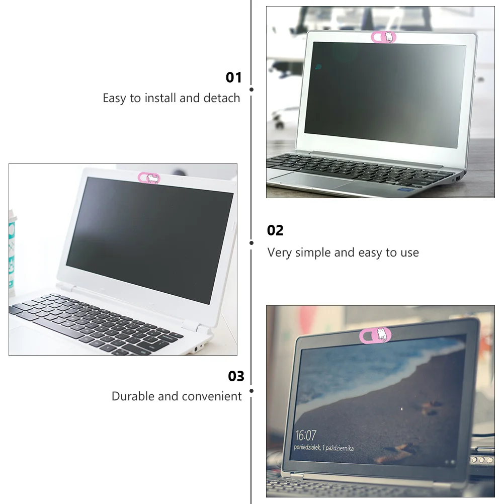 3-шт чехол для телефона подставка ноутбука планшет конфиденциальность веб-камера