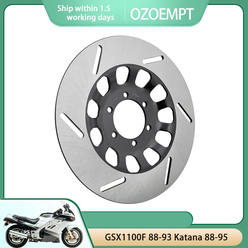 Передний левый тормозной диск для мотоцикла OZOEMPT подходит GSX1100F 88-93 Katana 88-95