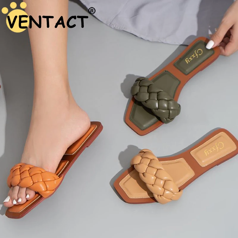 Женские шлепанцы VENTACT летняя повседневная обувь на плоской подошве для дома и