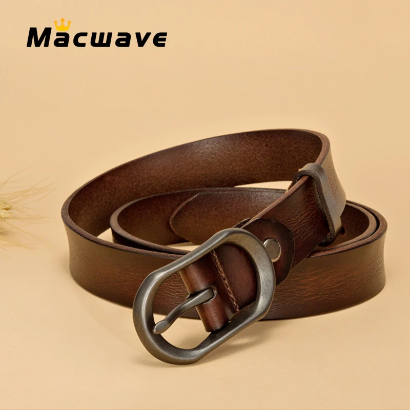 Fashion Women Belts High Quality Genuine Leather Brand Straps Female Waistband Pin Buckles Fancy Vintage for Jeans Cintura Donna
