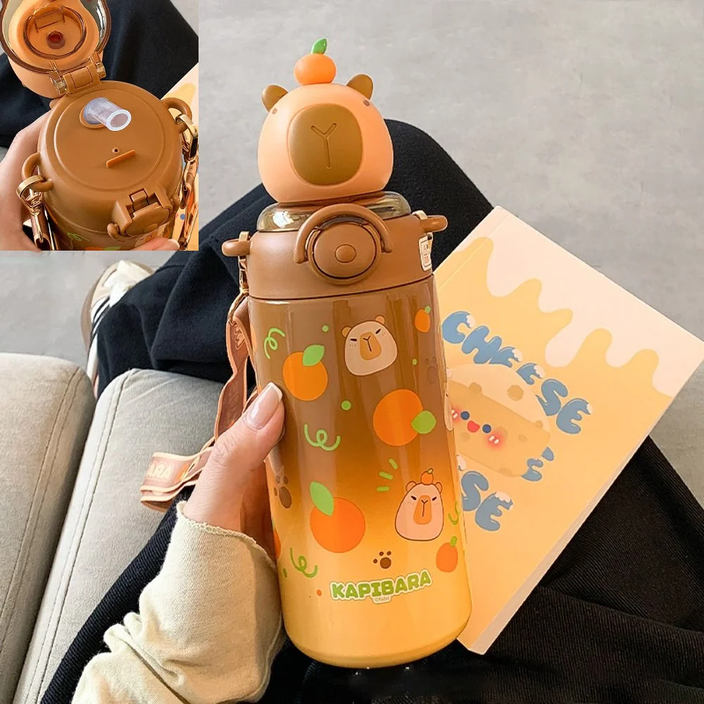 

Термос из нержавеющей стали с капибарой и пандой 640/600/550 мл