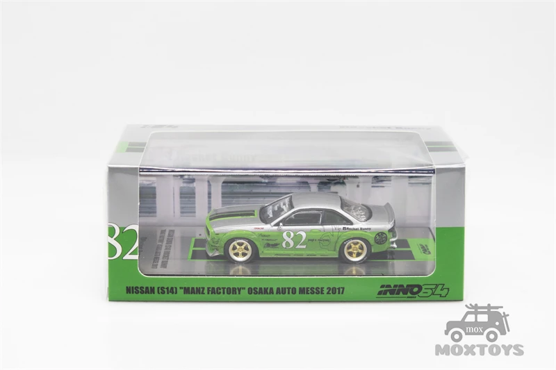Модель автомобиля INNO64 1:64 NISSAN SILVIA S14 Rocket Bunny Manz