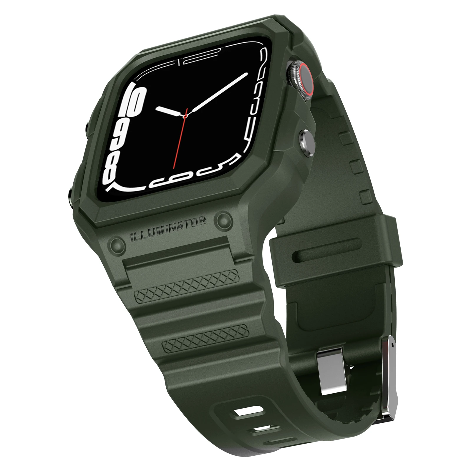 

Armor Strap for Apple Watch Band 45mm 44mm SE Series 8 7 6 5 4 Rubber Bumper Bracelet for iWatch 3 42mm Silicone Watchbands