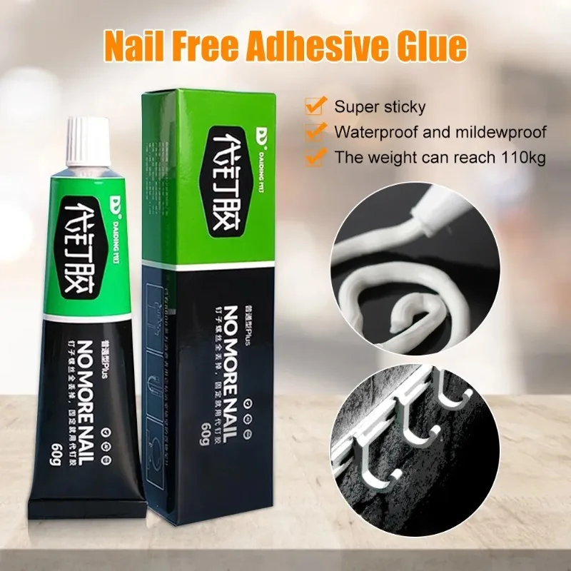 

20-60g All-purpose Glue Quick Drying Glue Strong Adhesive Sealant Fix Glue Nail Free Adhesive ForGlass Tile Board Universal Glue