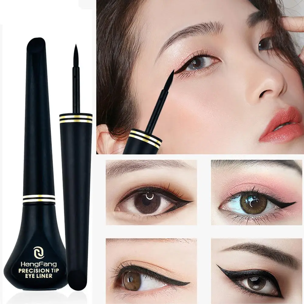 

1pc Black Liquid Eyeliner Pen Eye Makeup Tool Waterproof Smooth Fast-dry Eye Liner Cosmetic Smudge-proof Eyelid Enhancer Brush