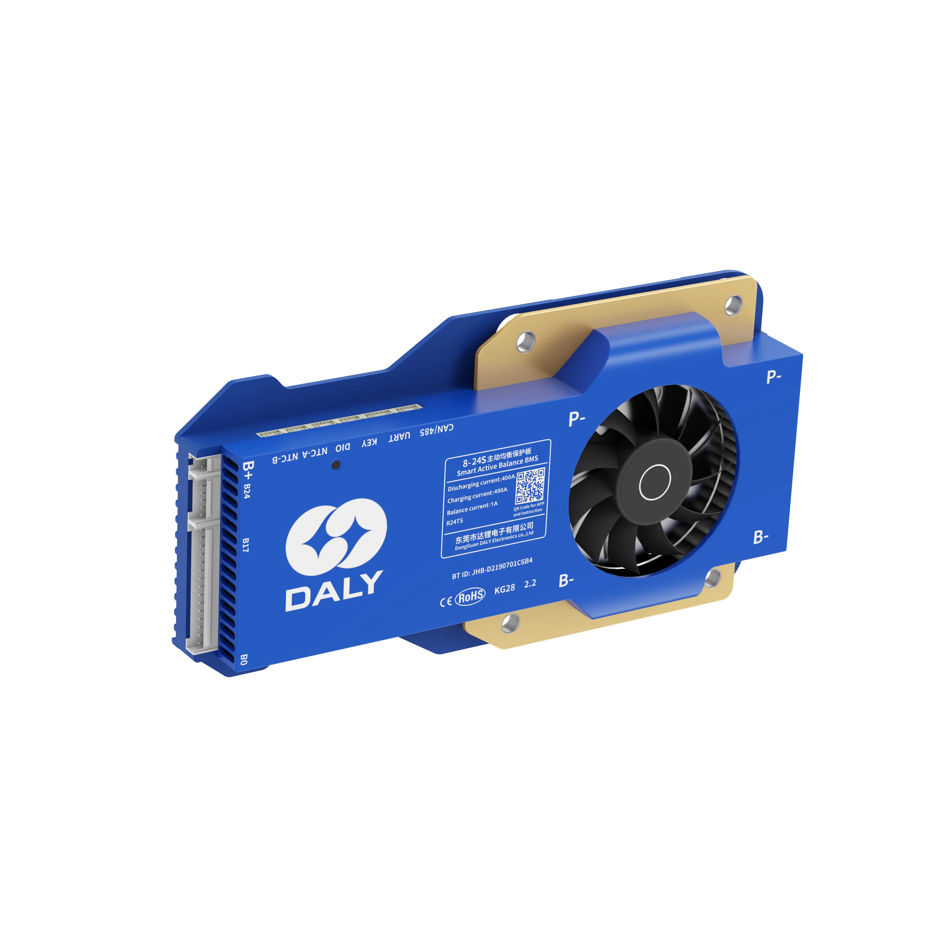 Фото Daly Active Balance Bms 4S 12V 16S 48V 24S 72V для электрических вилочных тележек для гольфа 3S-24S 4 400A Smart BMS с WIFI/CAN/WIFI/LCD №4